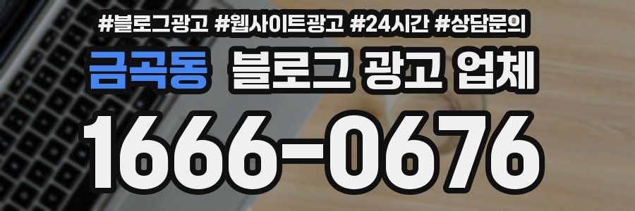 금곡동 블로그 광고 업체