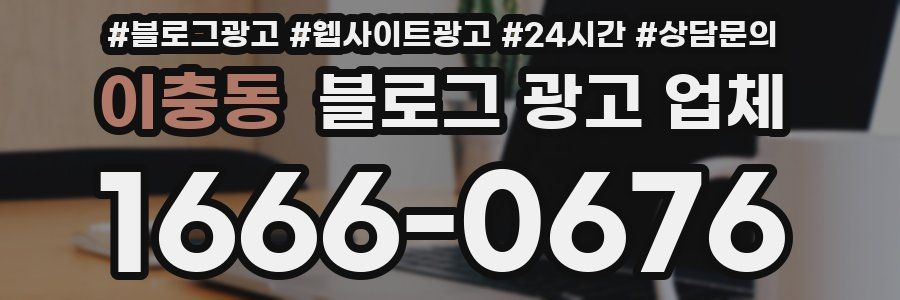 이충동 블로그 광고 업체