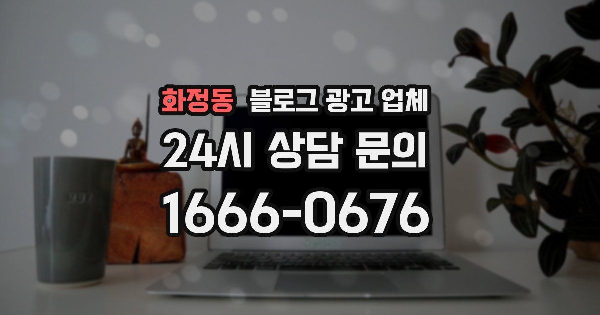 화정동 블로그 광고 업체