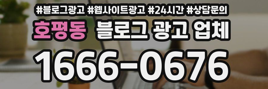 호평동 블로그 광고 업체