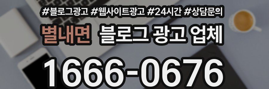 별내면 블로그 광고 업체