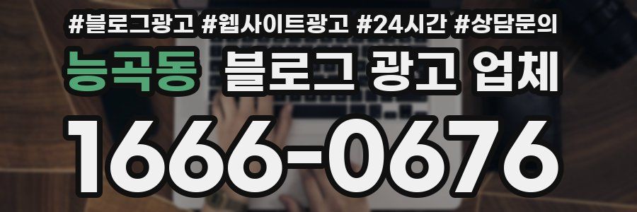 능곡동 블로그 광고 업체
