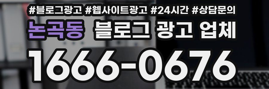 논곡동 블로그 광고 업체