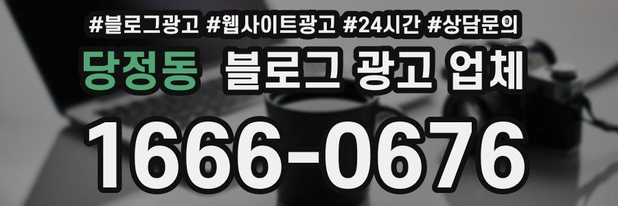 당정동 블로그 광고 업체