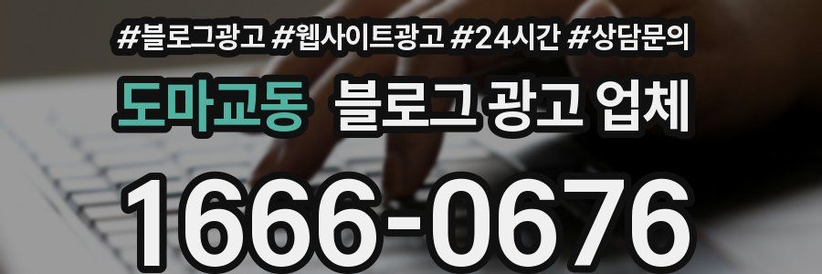 도마교동 블로그 광고 업체
