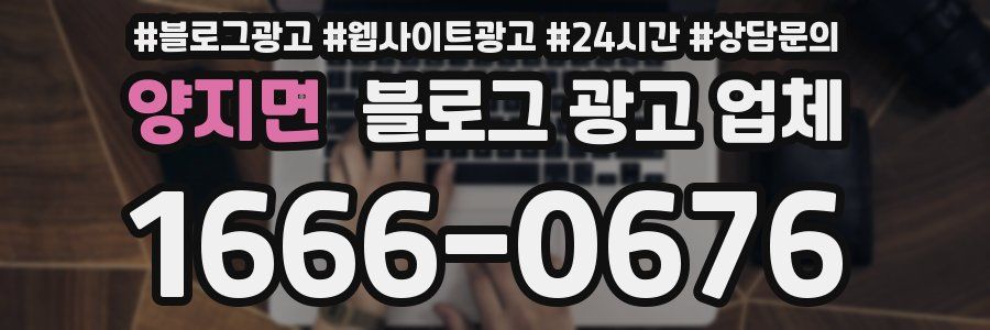 양지면 블로그 광고 업체