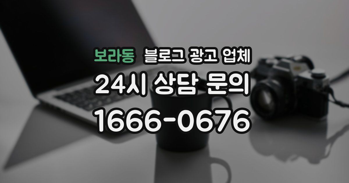 보라동 블로그 광고 업체