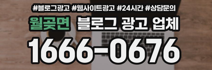 월곶면 블로그 광고 업체
