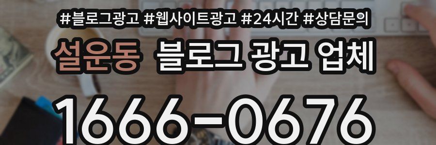 설운동 블로그 광고 업체