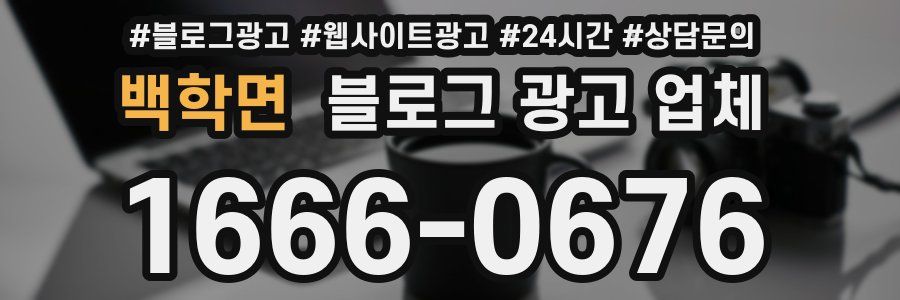 백학면 블로그 광고 업체