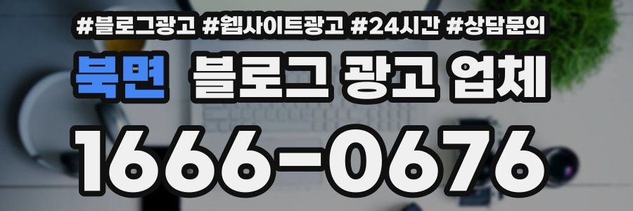 북면 블로그 광고 업체