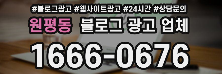 원평동 블로그 광고 업체