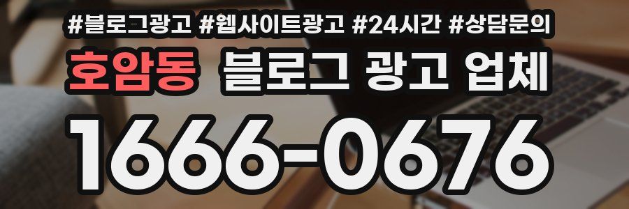 호암동 블로그 광고 업체