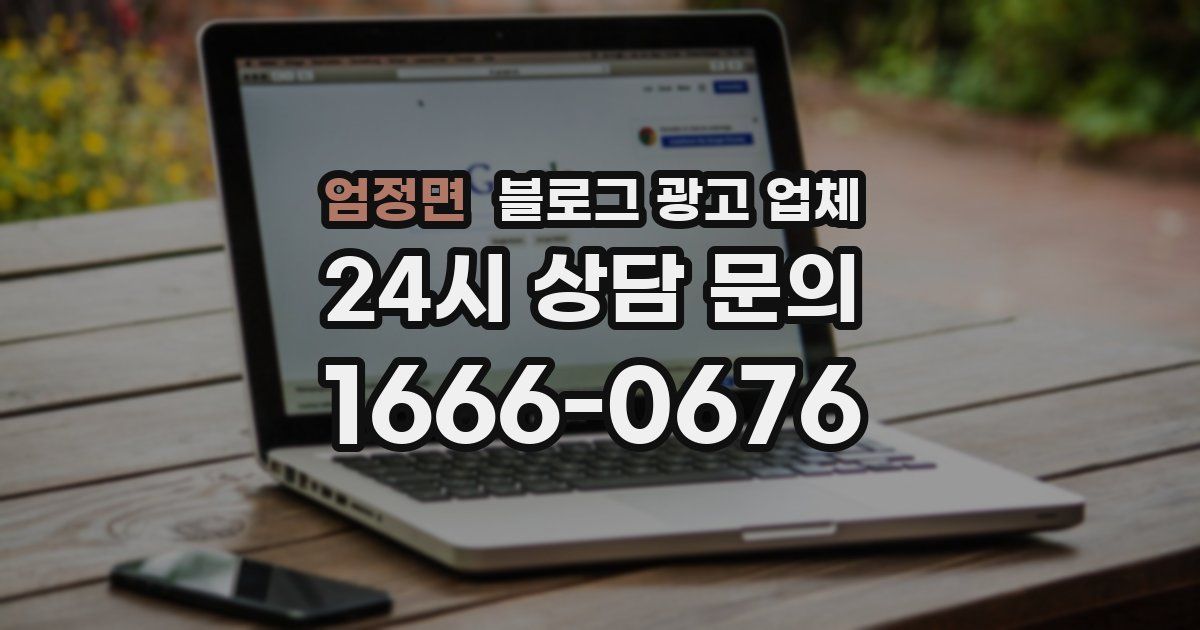 엄정면 블로그 광고 업체