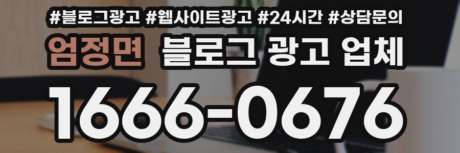 엄정면 블로그 광고 업체