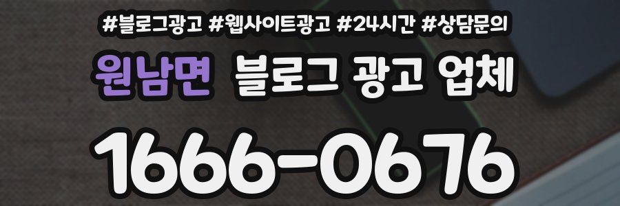 원남면 블로그 광고 업체