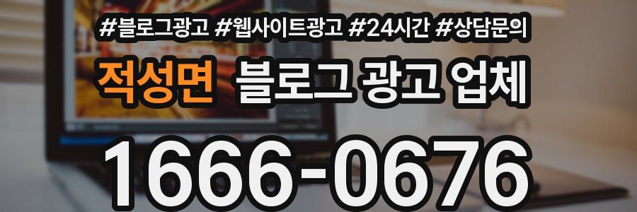 적성면 블로그 광고 업체