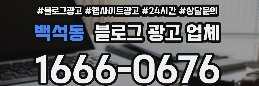 백석동 블로그 광고 업체