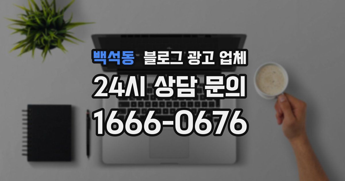 백석동 블로그 광고 업체