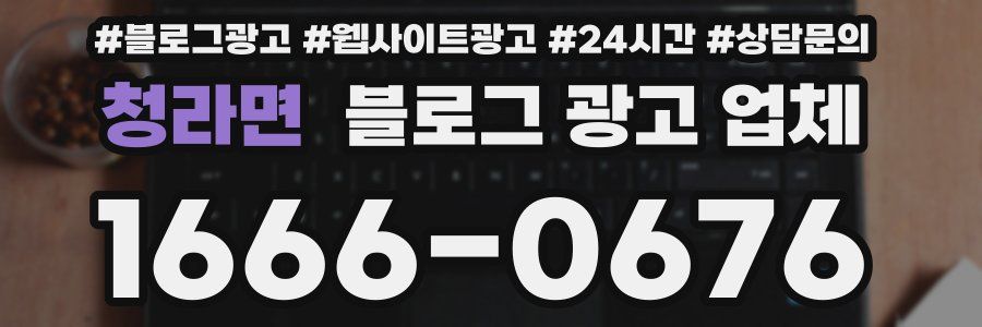 청라면 블로그 광고 업체