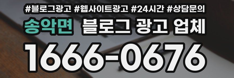 송악면 블로그 광고 업체