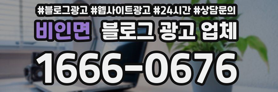 비인면 블로그 광고 업체