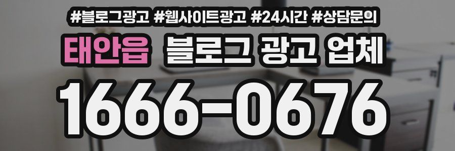 태안읍 블로그 광고 업체