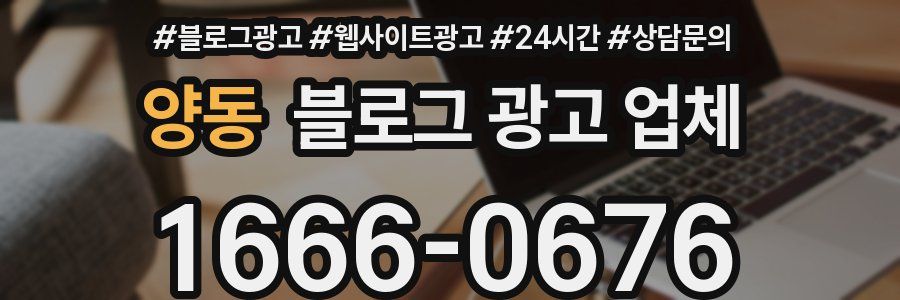 양동 블로그 광고 업체