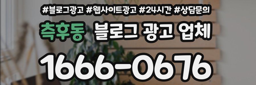 측후동 블로그 광고 업체