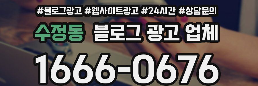 수정동 블로그 광고 업체