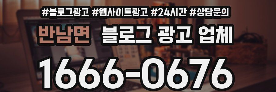 반남면 블로그 광고 업체