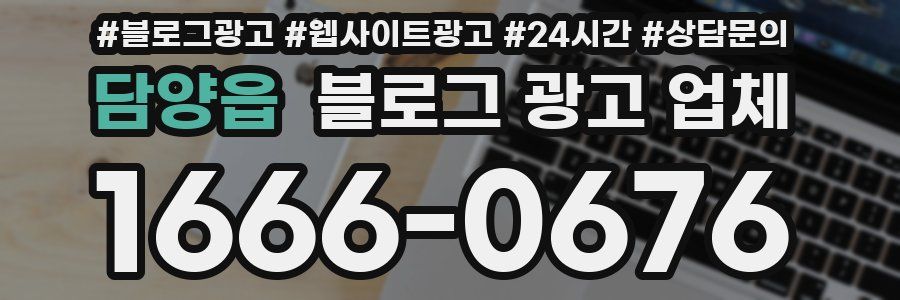 담양읍 블로그 광고 업체