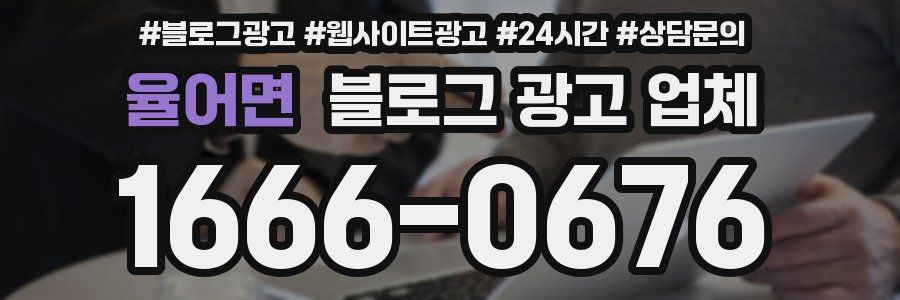 율어면 블로그 광고 업체