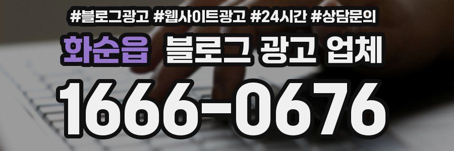 화순읍 블로그 광고 업체