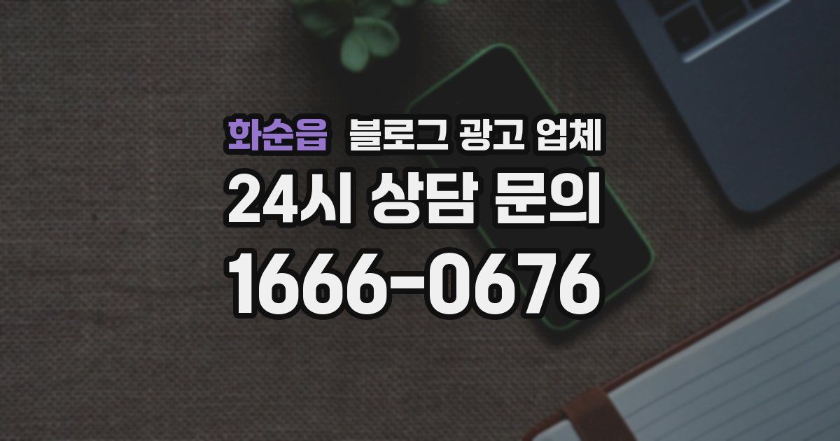 화순읍 블로그 광고 업체