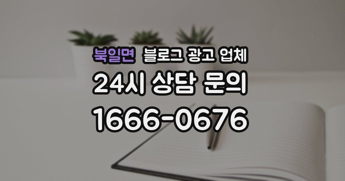 북일면 블로그 광고 업체