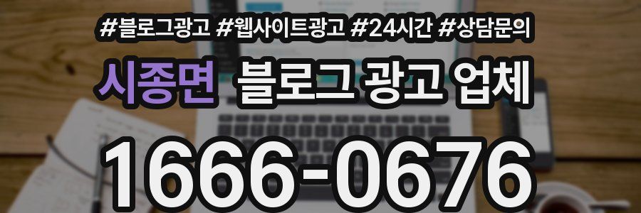 시종면 블로그 광고 업체