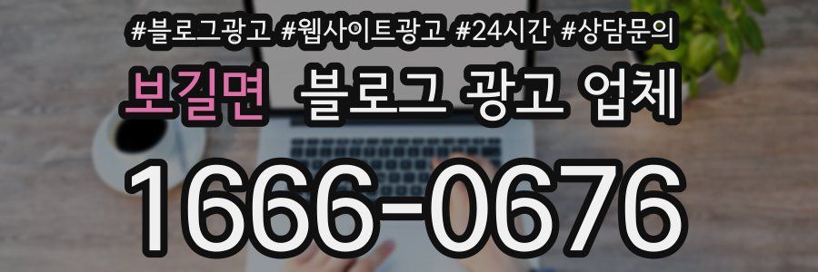 보길면 블로그 광고 업체