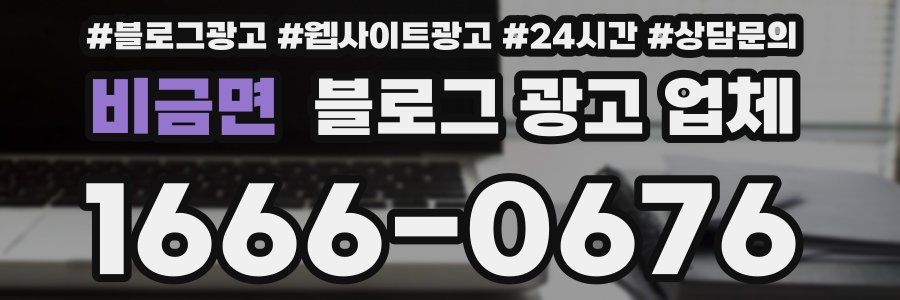 비금면 블로그 광고 업체