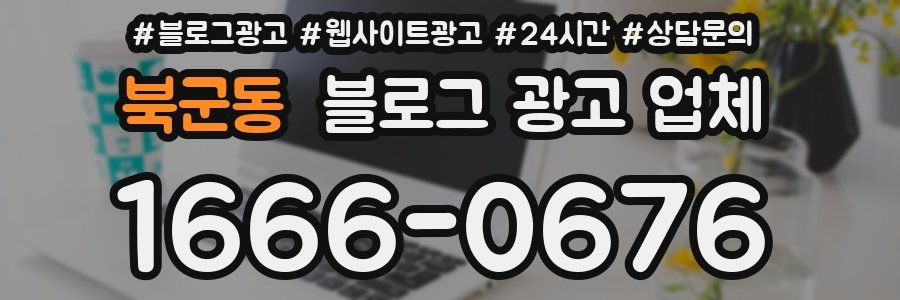 북군동 블로그 광고 업체