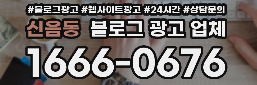 신음동 블로그 광고 업체