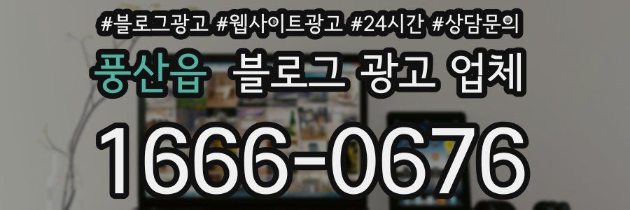 풍산읍 블로그 광고 업체