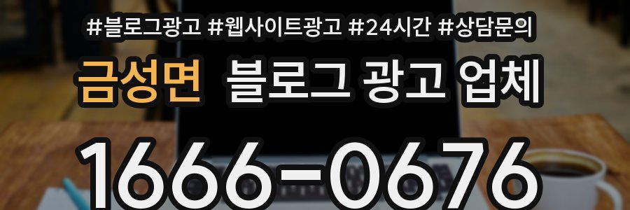 금성면 블로그 광고 업체