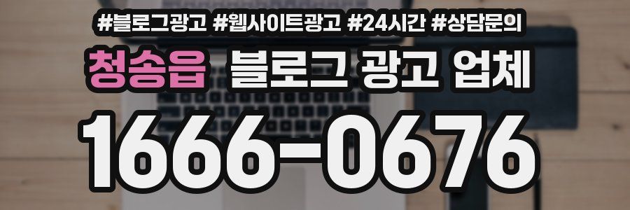 청송읍 블로그 광고 업체