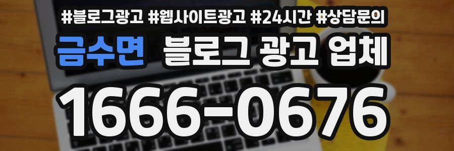 금수면 블로그 광고 업체
