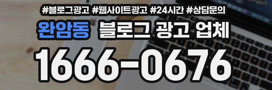 완암동 블로그 광고 업체