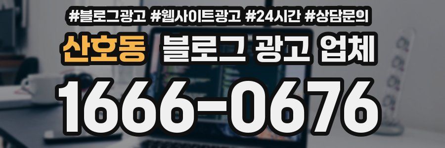산호동 블로그 광고 업체