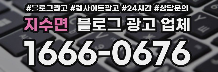 지수면 블로그 광고 업체