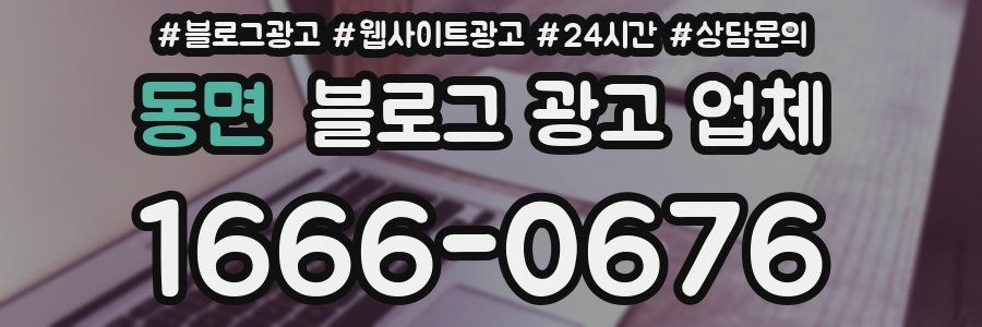 동면 블로그 광고 업체