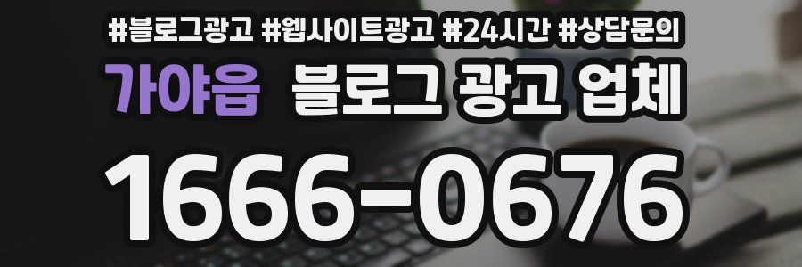 가야읍 블로그 광고 업체